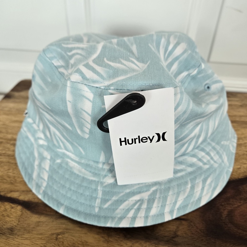 Hurley Bayshore Bucket Hat Women's Aqua Blue Palm Beach Outdoor New One‎ Size